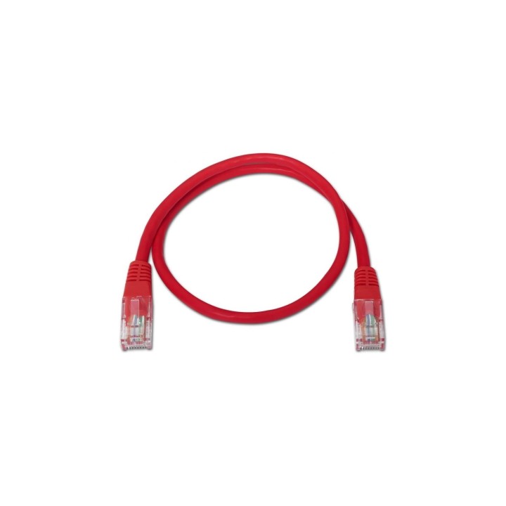 Latiguillo de red aisens rj45 utp cat5e 0.5m rojo A133-0187