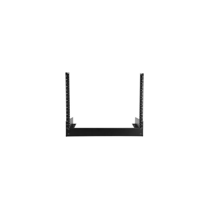 StarTech.com Rack de Sobremesa de 8U de 2 Columnas - Armario Rack de Servidores con Marco Abierto - Negro