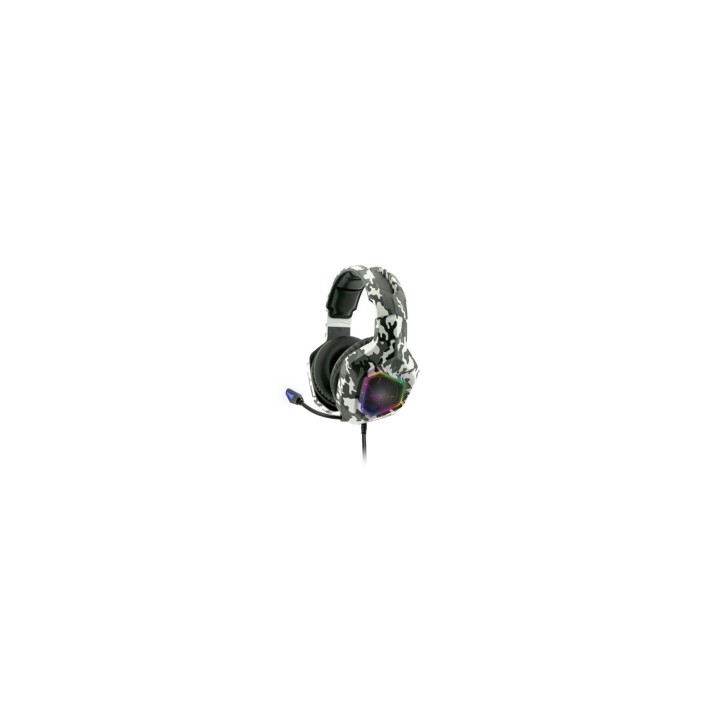 Auriculares gaming con microfono spirit of gamer elite-h50 camuflaje artico MIC-EH50WT