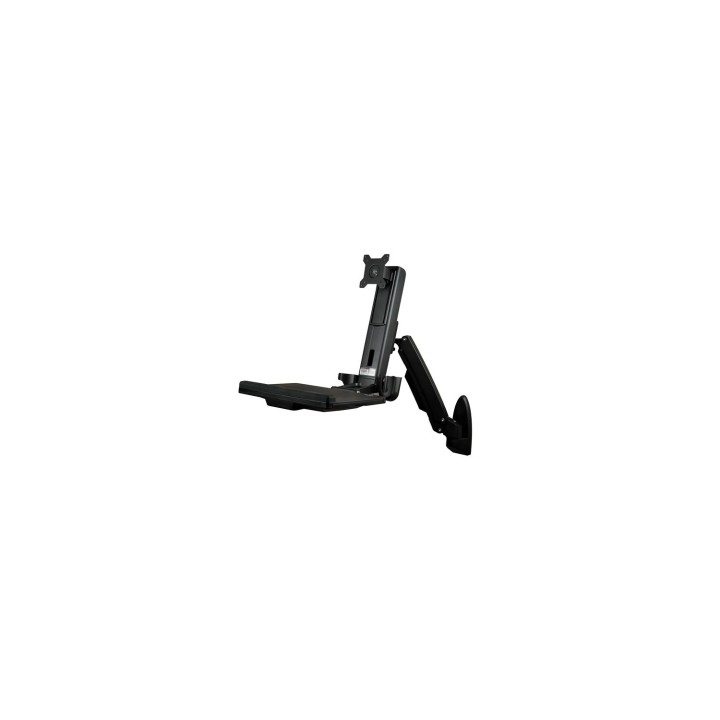 StarTech.com Estación de Trabajo de Pie y Sentado para Montaje en Pared - Para Un Monitor de hasta 24 Pulgadas - Escritorio