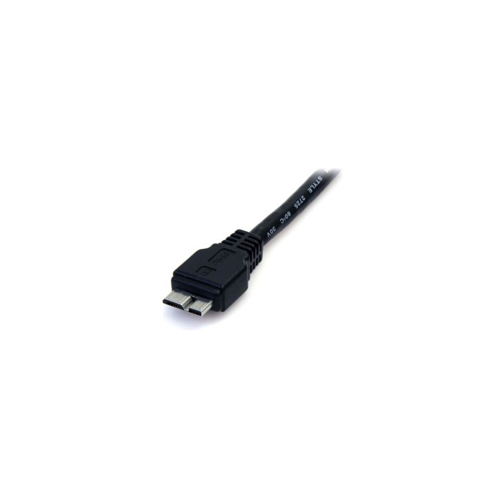 StarTech.com Cable 50cm USB 3.0 Super Speed SS Micro USB B Macho a USB A Macho Adaptador - Negro