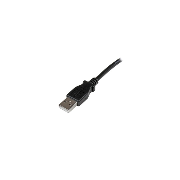 StarTech.com Cable Adaptador USB 2.0 2m para Impresora Acodado - USB A Macho a USB B Macho en Íngulo Izquierdo negro