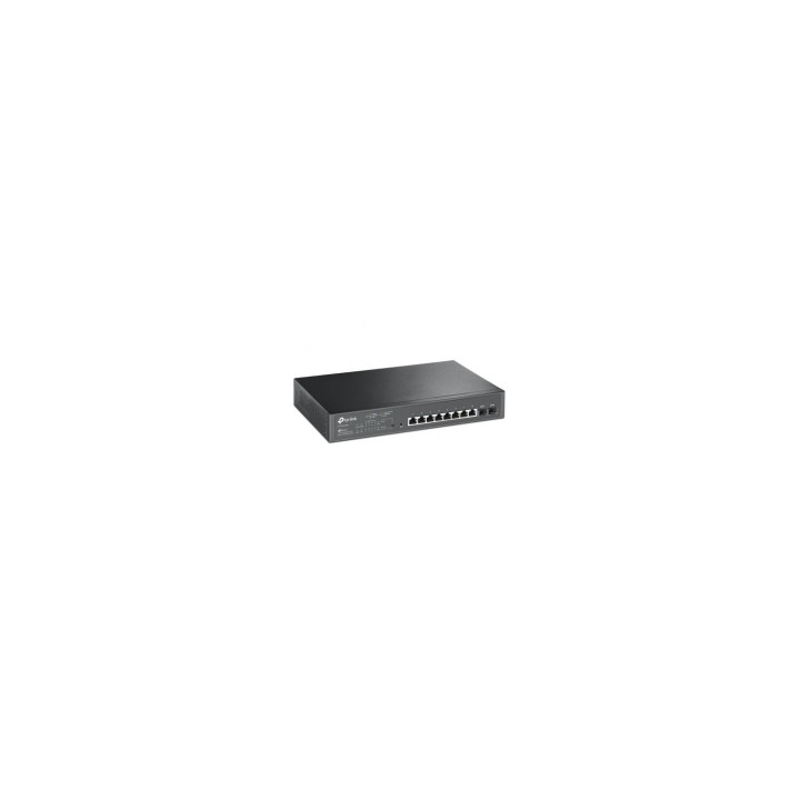 Switch smart tp-link 10 puertos gigabit jetstream poe total 150w qos l2 l3 l4 negro TL-SG2210MP