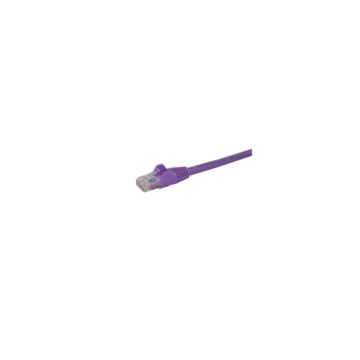 StarTech.com Cable de Red de 0,5m Púrpura Cat6 UTP Ethernet Gigabit RJ45 sin Enganches - N6PATC50CMPL