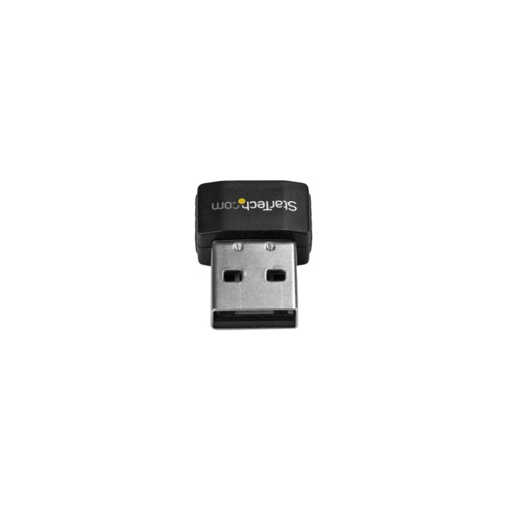 StarTech.com Micro Adaptador de Red Inalámbrica Wifi USB AC600 Externo - Wireless 1T1R 802.11ac - 2.4GHz y 5GHz negro