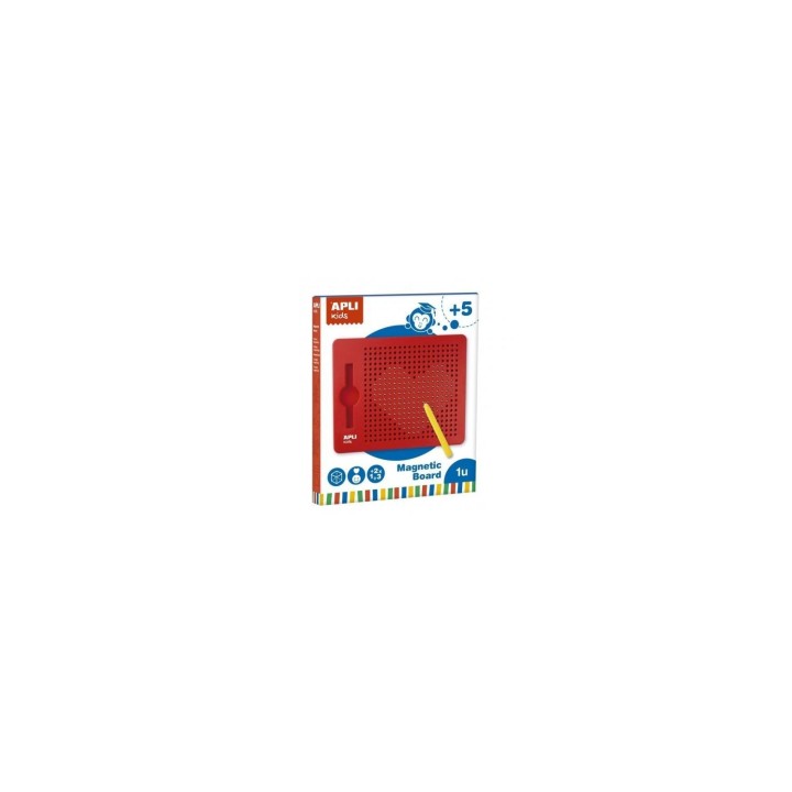 PIZARRA MAGNETICA APLI KIDS 215X12X170MM LAPIZ AMARILLO 10 FICHAS PARA NIÍ‘OS MAYORES 5 AÍ‘OS ROJO 17536 A
