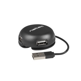 Hub natec bumblebee usb 2.0 4puertos 480 Mbit/s negro NHU-1330