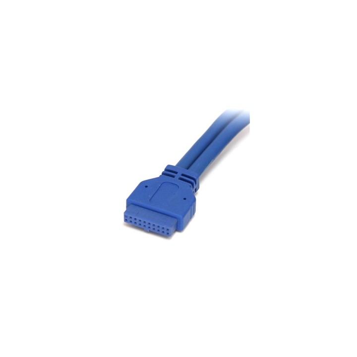 StarTech.com Cable Extensor 50cm 2 Puertos USB 3.0 para Montaje en Panel conexión a Placa Base - azul