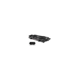 Placa electrica doble de cocina orbegozo pe 2855 2500w 2 termostato regulables negro 17623