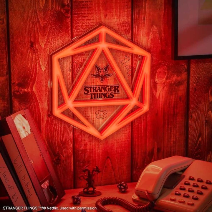 Luz led neon pared Stranger Things 5