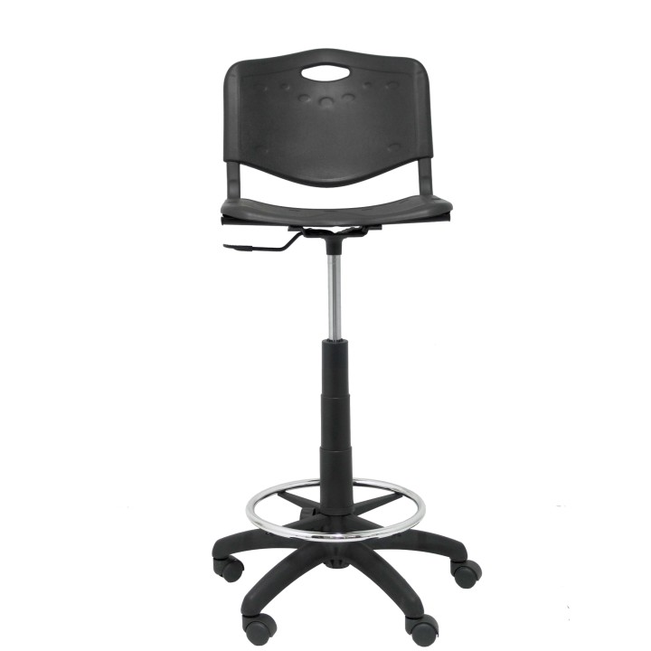 Taburete Robledo PVC negro