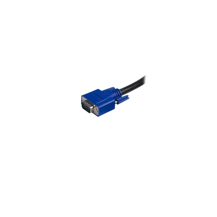 StarTech.com Cable KVM de 1.8m Todo en Uno VGA USB A USB B HD15 - 6ft Pies 2 en 1 - Negro