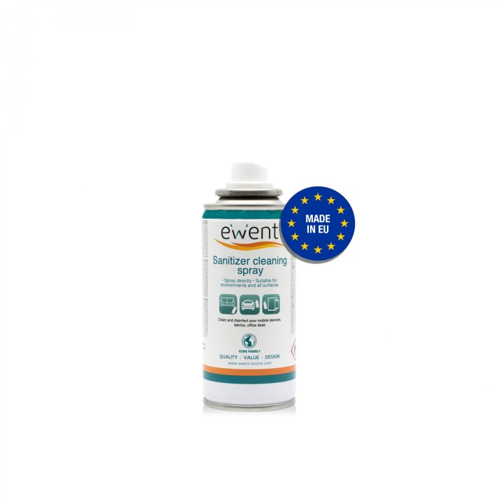 Ewent Spray desinfectante para superficies universal limpieza de equipos EW5675
