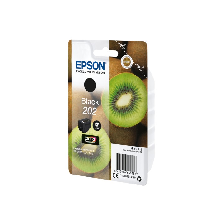 Cartucho epson kiwi singlepack black 202 claria premium Ink negro C13T02E14010