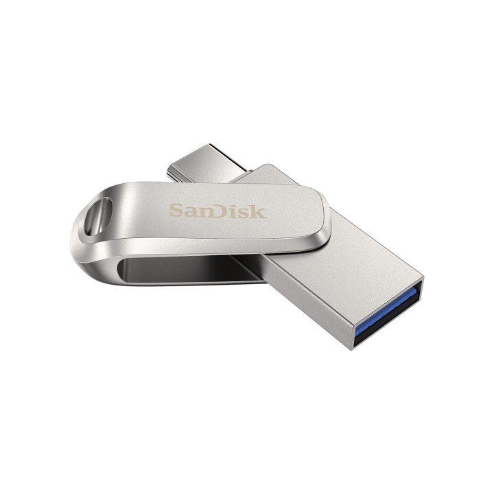 SanDisk Ultra Dual Drive Luxe Memoria flash 64GB USB Type-A Type-C 3.2 Gen 1 Acero inoxidable SDDDC4-064G-G46