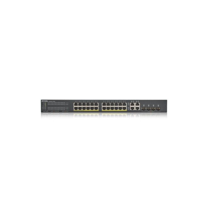 ZYXEL Gestionado Gigabit Ethernet (10/100/1000) EnergÍ­a sobre Ethernet (PoE) Negro