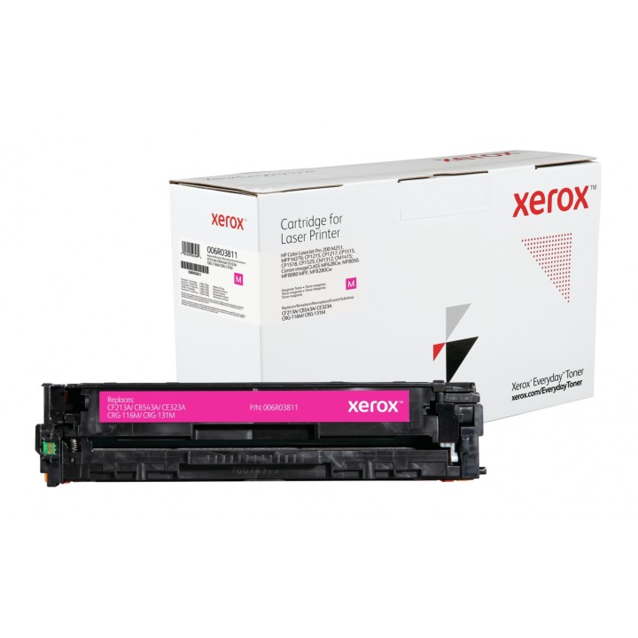 Toner xerox magenta everyday compatible con hp CF213A CB543A CE323A CRG-116M CRG-131M equivalente de 1800 paginas 006R03811