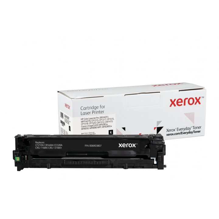 Toner xerox negro everyday compatible con hp CF210X CB540A CE320A CRG-116BK CRG-131BKH equivalente de 2400 paginas 006R03807