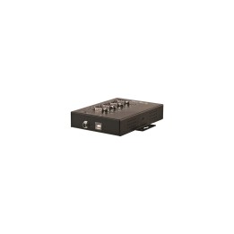 StarTech.com Adaptador Industrial USB a 4 Puertos Serie DB9 RS232 RS422 RS485 con Protección ESD de 15kV - Cable Conversor USB