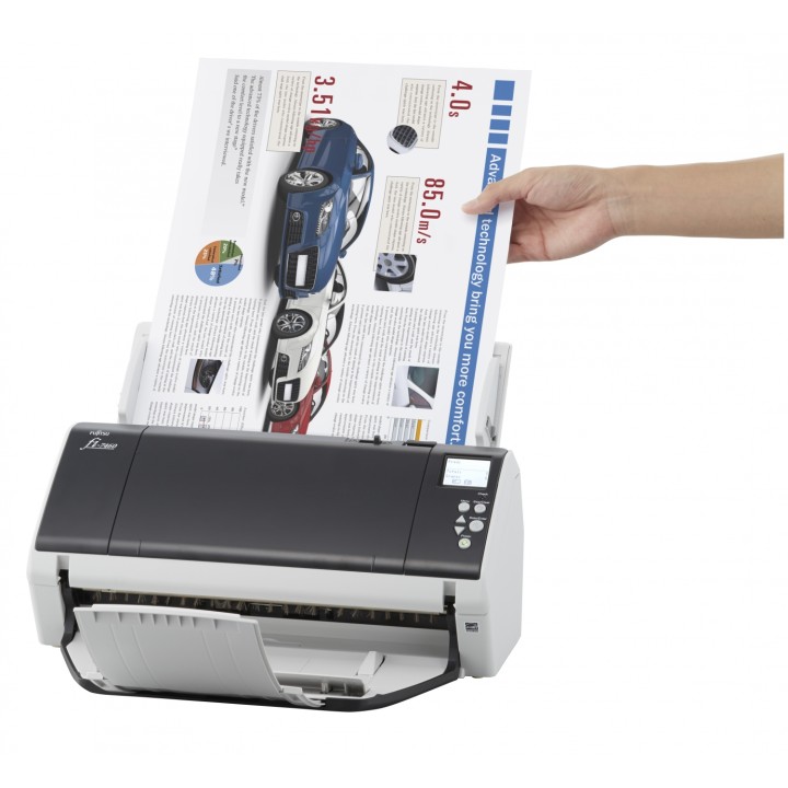 Fujitsu fi-7460 Alimentador automático de documentos (ADF) + escáner de alimentación manual 600 x 600 DPI A3 Gris, Blanco