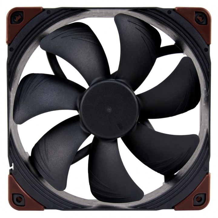 NOCTUA Carcasa del ordenador Ventilador 14 cm Negro, Marrón