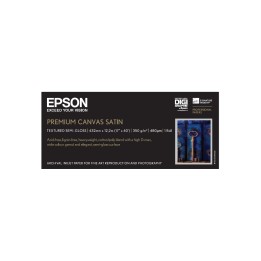 Papel Epson Rollo de Premium Canvas Satin, 17 C13S041846