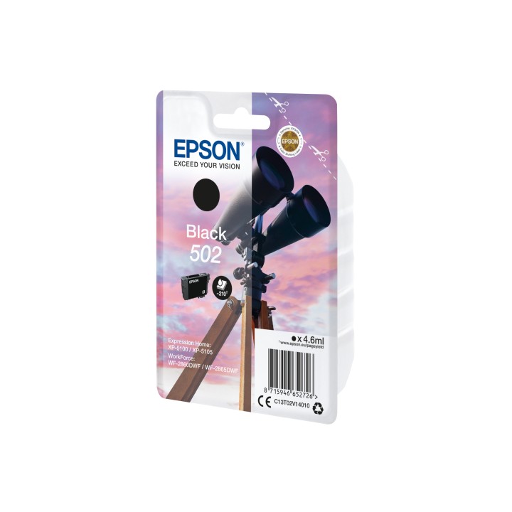 Cartucho Epson Singlepack Black 502 Ink C13T02V14020