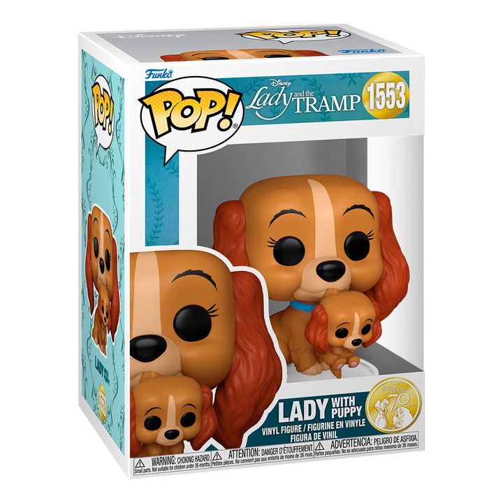 Figura POP Disney La Dama y el Vagabundo Lady with Puppy