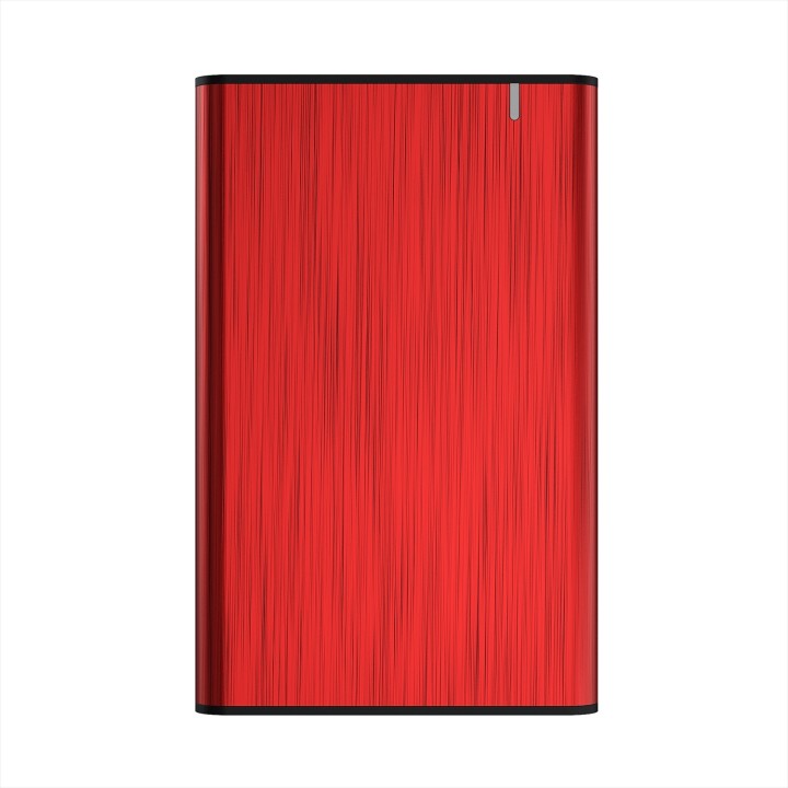 Caja aisens para disco externo 2.5 usb 3.1 rojo ASE-2525RED