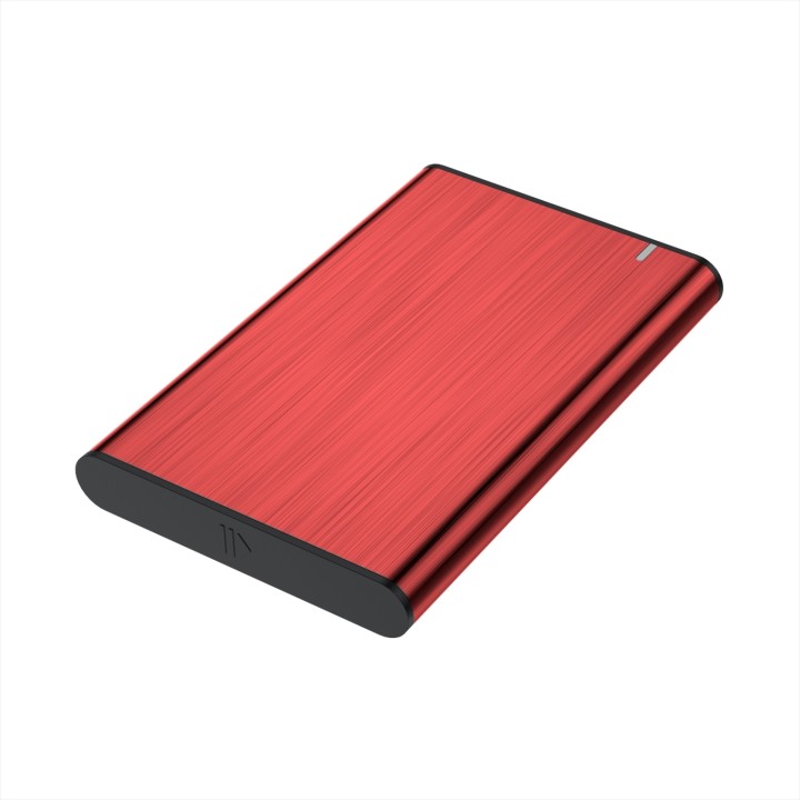 Caja aisens para disco externo 2.5 usb 3.1 rojo ASE-2525RED
