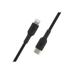 Cable Belkin de conector Lightning macho/USB C macho 1 m Negro