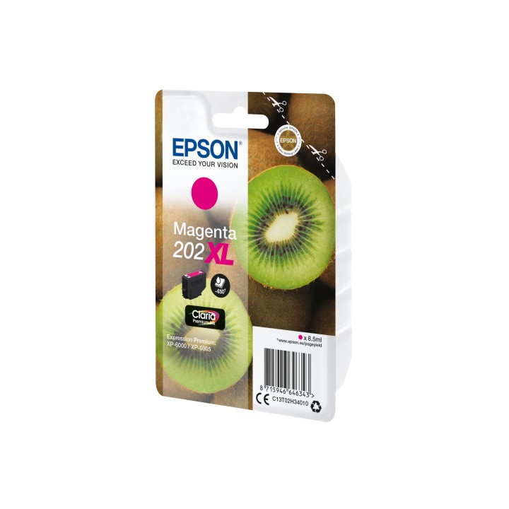 Cartucho Epson Kiwi Singlepack Magenta 202XL Claria Premium Ink C13T02H34010