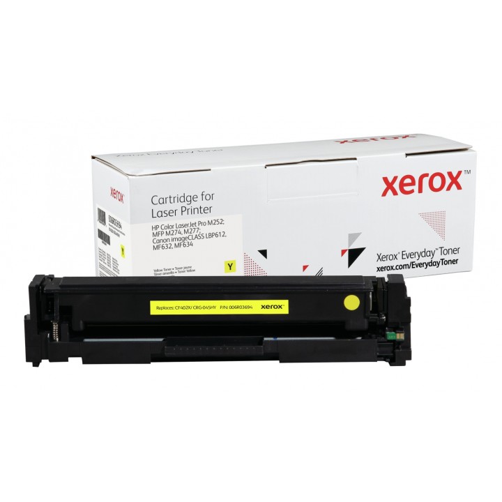 Toner xerox amarillo everyday compatible hp CF402X CRG-045HY 2300 paginas 006R03694