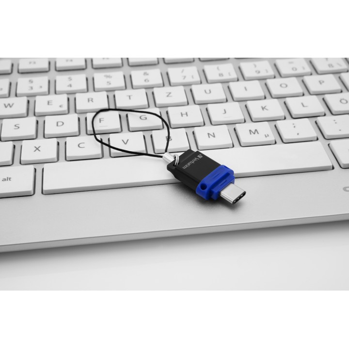 Verbatim Dual Unidad USB 3.0 64 GB USB-C USB-A Azul 49967