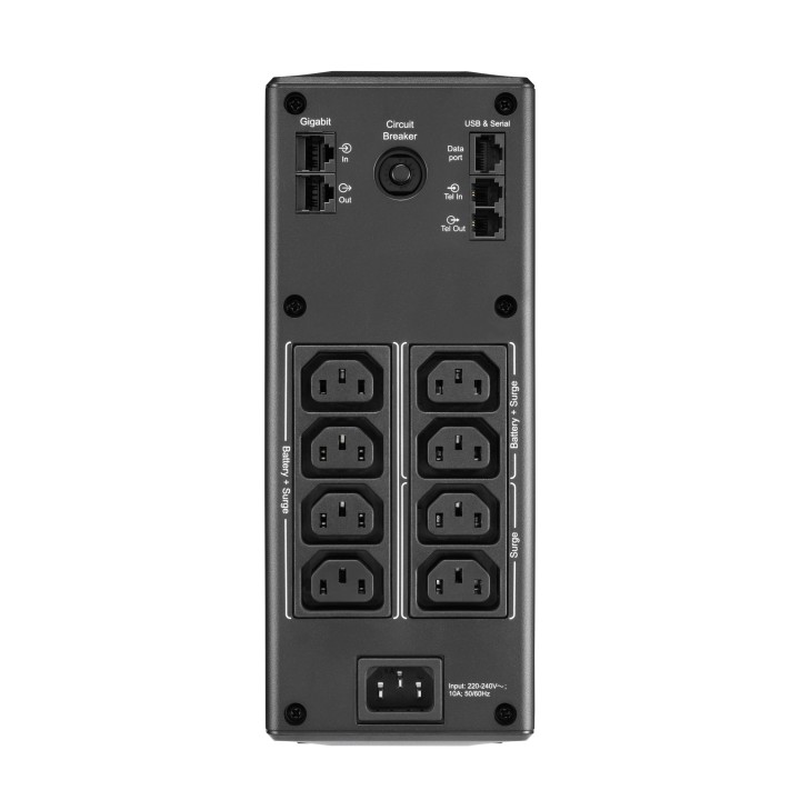 APC sistema de alimentación ininterrumpida (UPS) LÍ­nea interactiva 1300 VA, 780 W, 8 salidas AC Negro