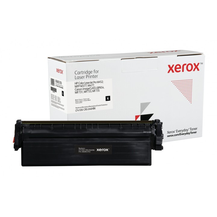 Toner xerox negro everyday compatible hp CF410X CRG-046HBK 6500 paginas 006R03700