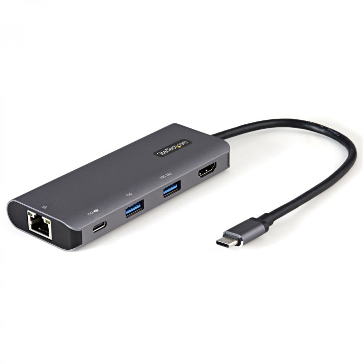StarTech.com Adaptador Multipuertos USB C - Mini Docking Station USB Tipo C con HDMI de 4K 30Hz - con PD de 100W - con Hub