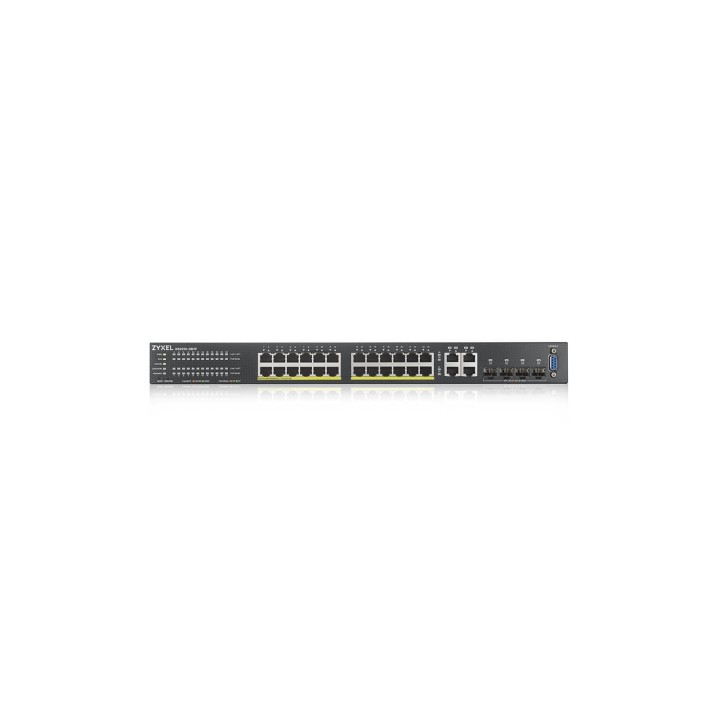Zyxel GS2220-28HP-EU0101F switch Gestionado L2 Gigabit Ethernet (10/100/1000) EnergÍ­a sobre Ethernet (PoE) Negro