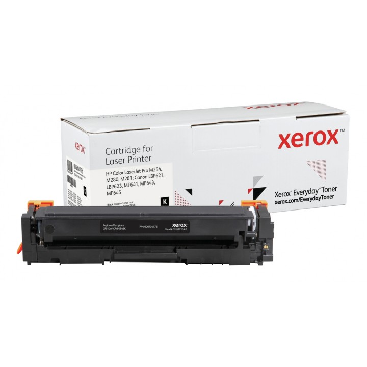 Toner xerox negro everyday compatible con hp CF540A CRG-054BK equivalente de 1400 paginas 006R04176
