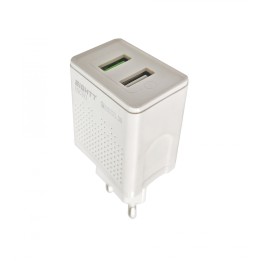 Eightt Cargador USB Qualcoom 3.0 18W máx., para smartphone y tablet 2 puertos (5V 3A, 9V 2A, 12V 1,5A)