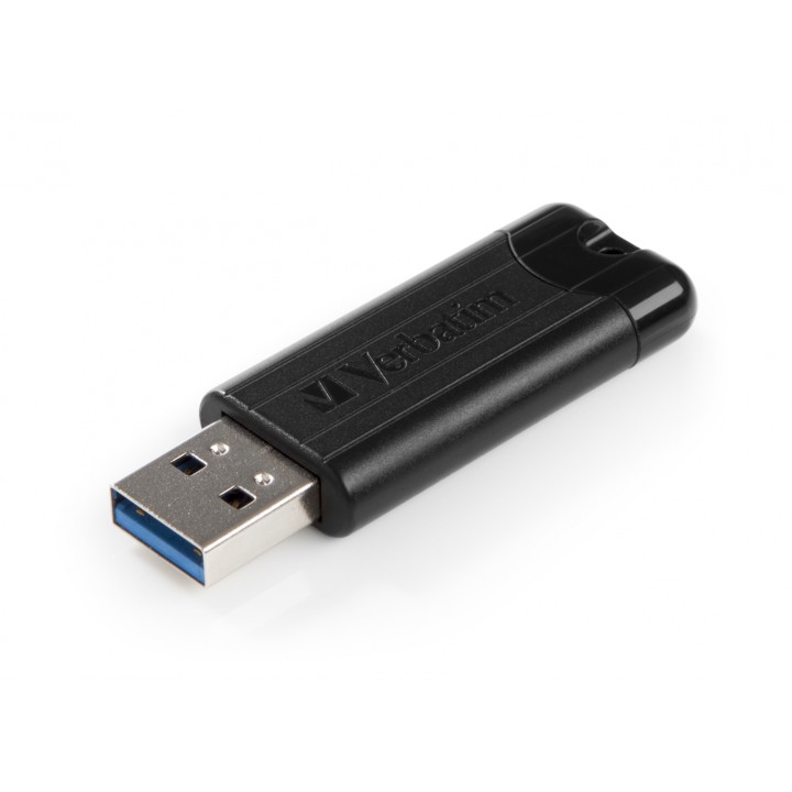 Verbatim PinStripe 3.0 Memoria USB 3.0 128GB Negro 49319