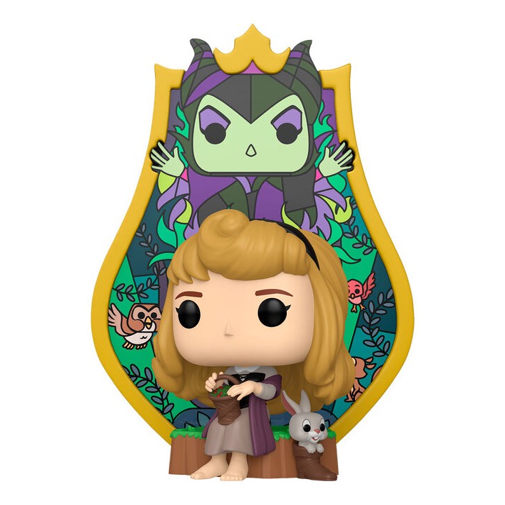 Figura POP Deluxe Disney La Bella Durmiente Aurora Maleficent Stained Glass