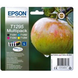 Cartucho Epson Apple Multipack T1295 4 colores etiqueta RF C13T12954022