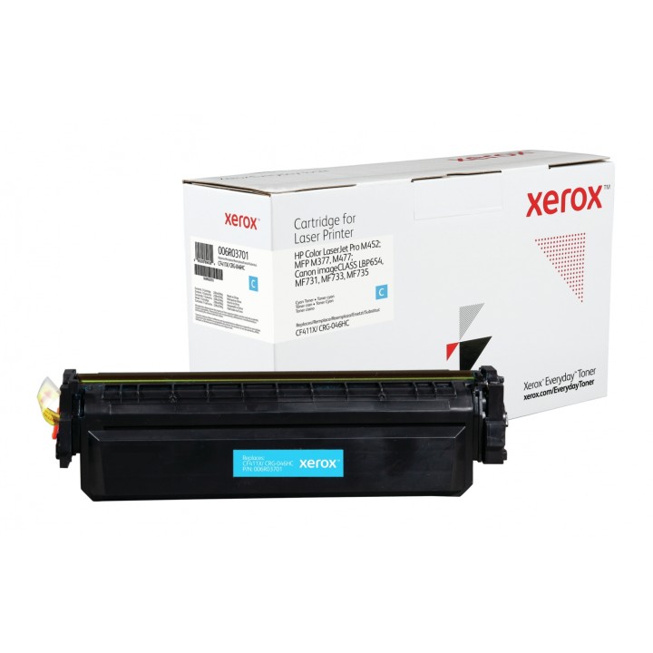 Toner xerox cian everyday compatible hp CF411X CRG-046HC 5000 paginas 006R03701