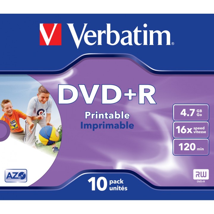 Dvd Verbatim 43508 DVD en blanco 4,7 GB DVD+R 10 pieza(s) DVDVER00045B