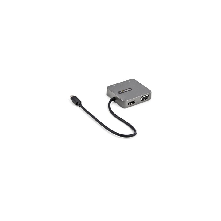 StarTech.com DKT31CHVL base para portátil y replicador de puertos Alámbrico USB 3.2 Gen 2 (3.1 Gen 2) Type-C Negro, Plata