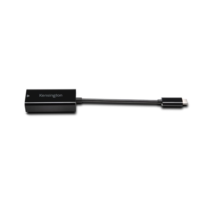 Adaptador de red kensington usb tipo-c a ethernet CA1100E negro K33475WW