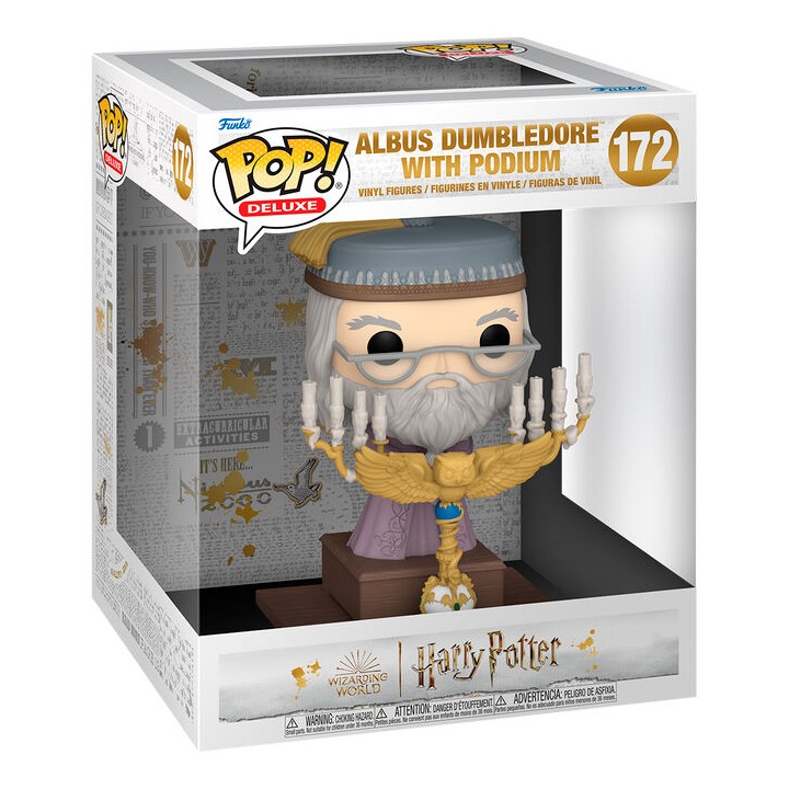 Figura POP Deluxe Harry Potter y el Prisionero de Azkaban - Dumbledore with Podium
