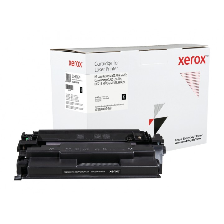 Toner xerox negro everyday compatible hp CF226X CRG-052H 9000 paginas 006R03639
