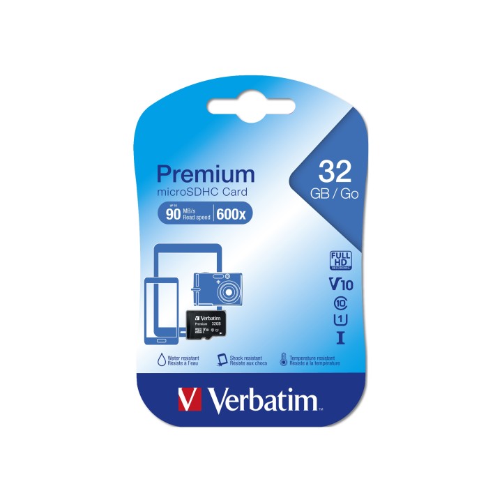 Memoria micro sd Verbatim Premium memoria flash 32 GB MicroSDHC Clase 10 VB-TFHC10-32G